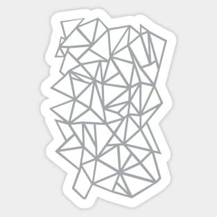 Abstraction Outline Thick Grey Sticker